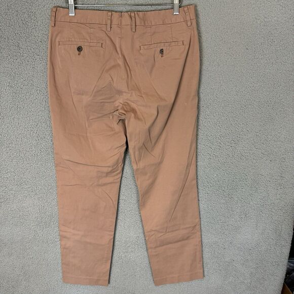 Bonobos Pants Men's 34x30 Brown Straight Cotton Blend Flat Front Casual - Picture 3 of 8